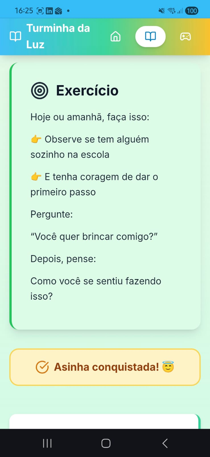 Exercícios e Conquistas